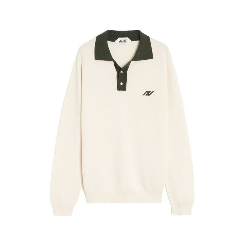 Autry Beige Cotton Polo Men's Shirt